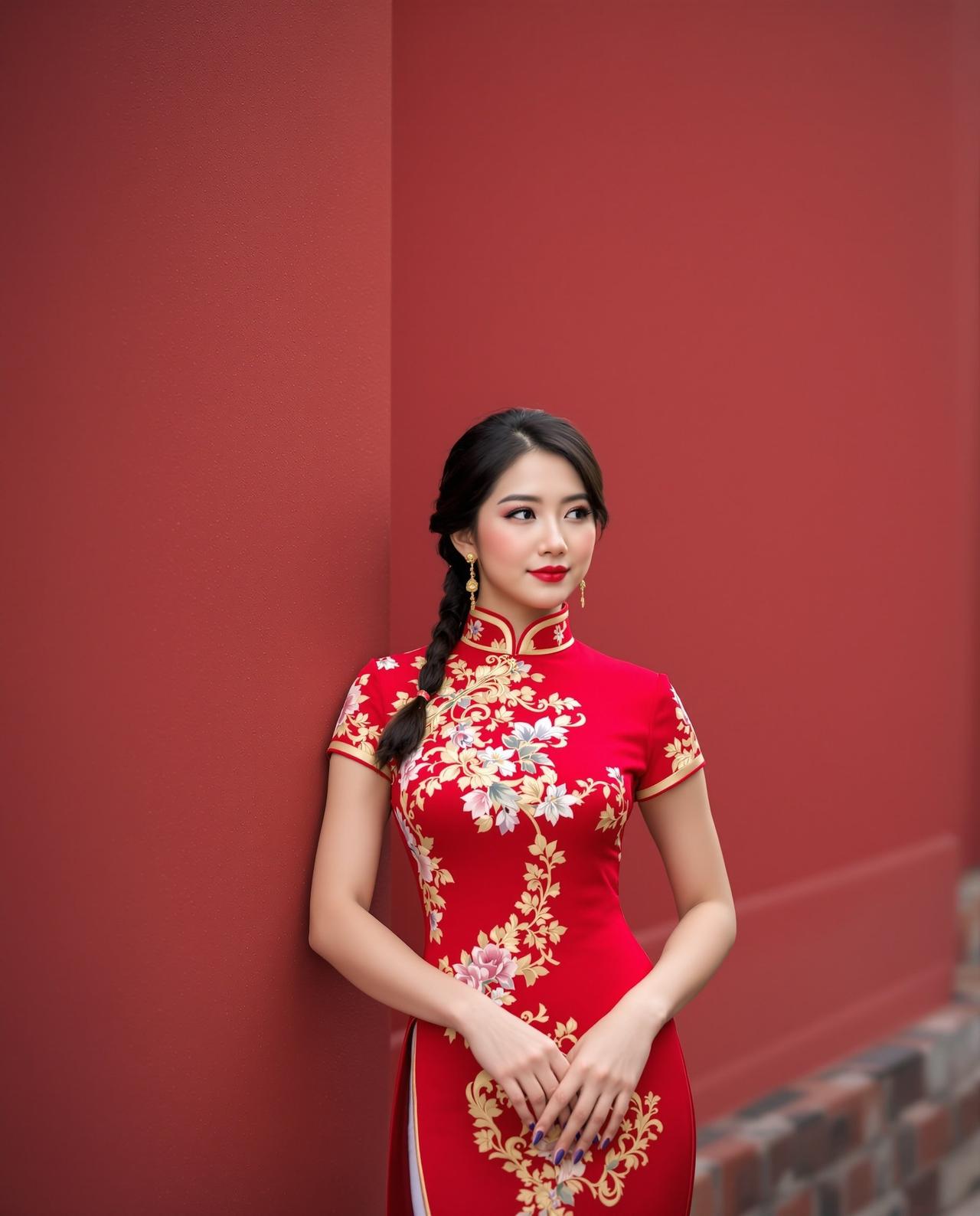红墙绿瓦 - cos美图 - 精选高清cosplay美图欣赏二次元动漫角色扮演写真图片大全唯美写真 红墙绿瓦 - 红衣女郎 - 美女写真写真